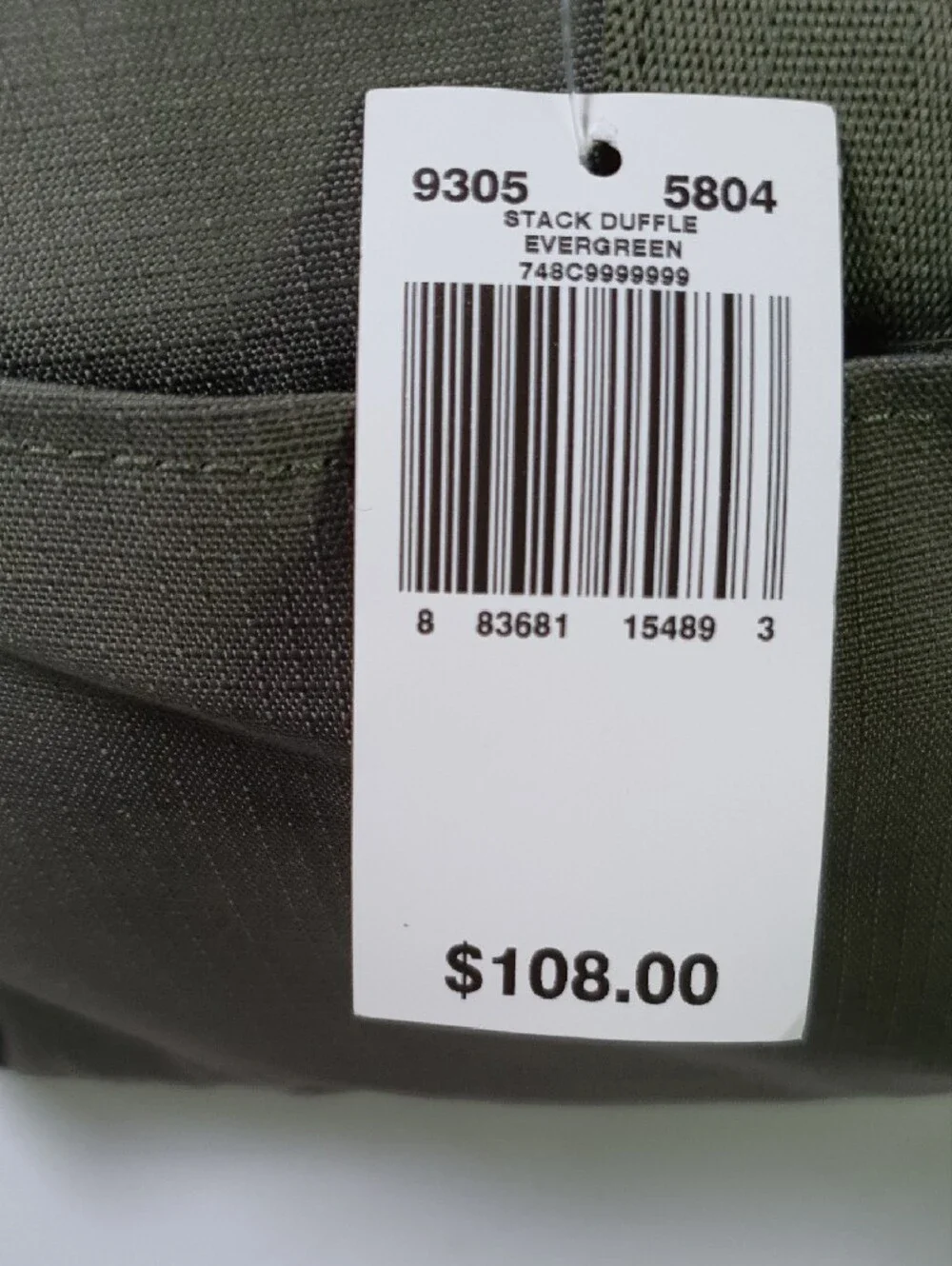LeSportsac Olive Green Men's Duffel Bag with Shoulder Strap